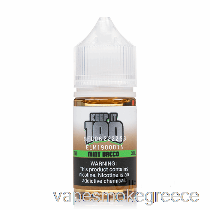 Vape Greece μέντα άλατα Bacco - κρατήστε το 100 - 30ml 50mg